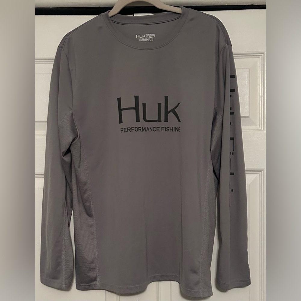 Huk Men's Long Sleeve Fishing Tee